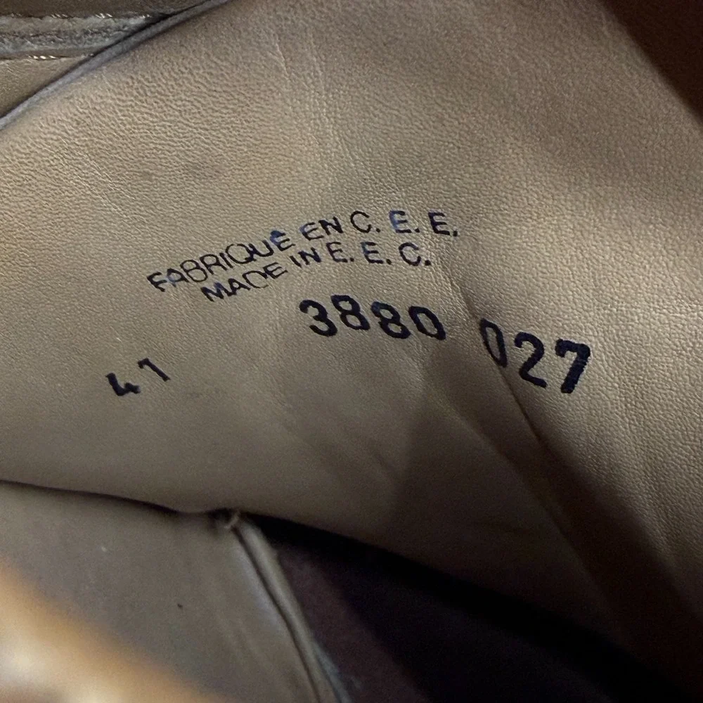 Rare Jean Baptiste Rautureau Mens 41 US 8 Beige Tan Nubuck Chunky Oxfords Hikers